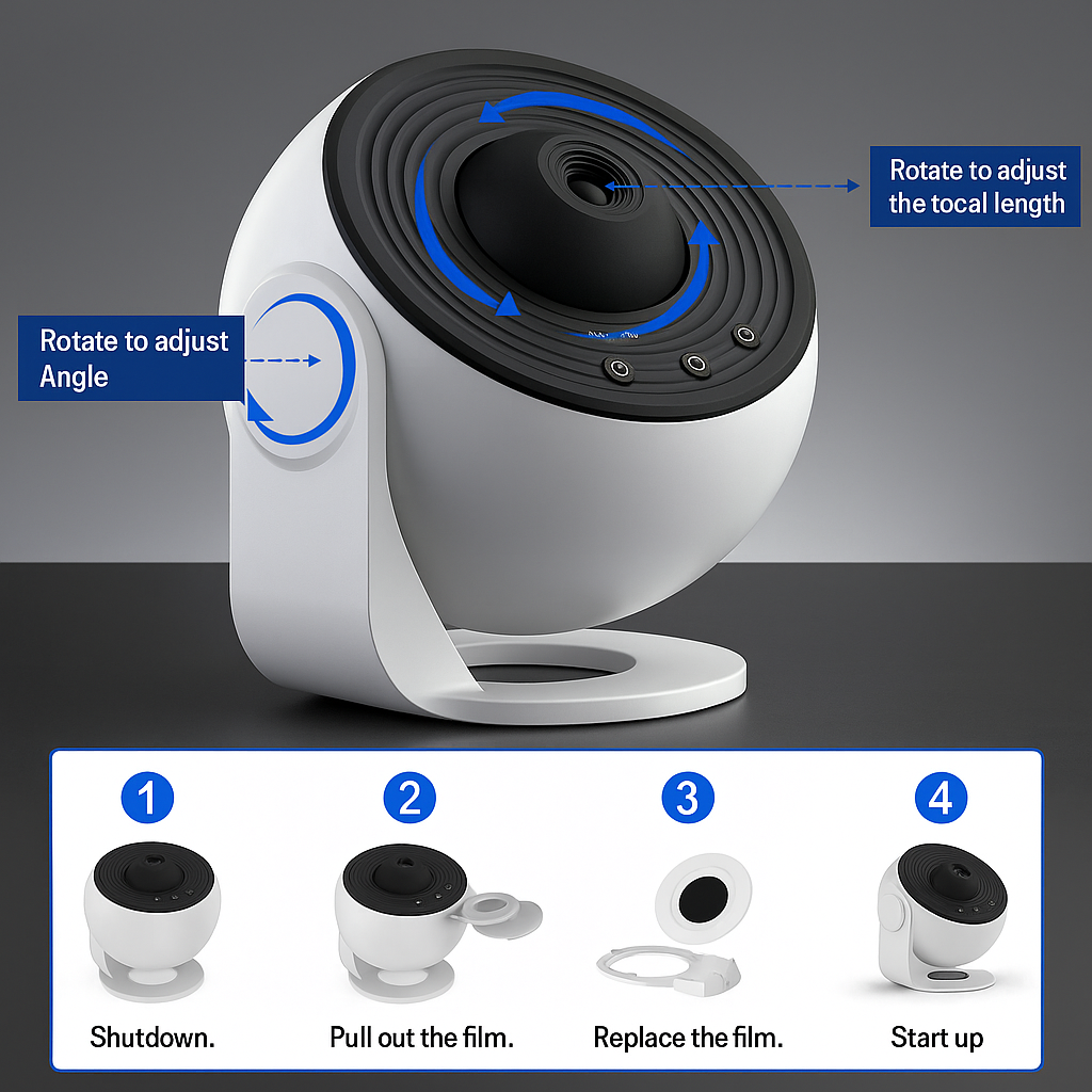 Flambery Galaxy Projector